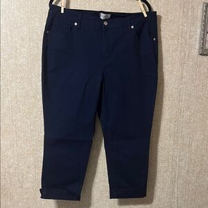 Crown & Ivy Navy Boot Cut Pants